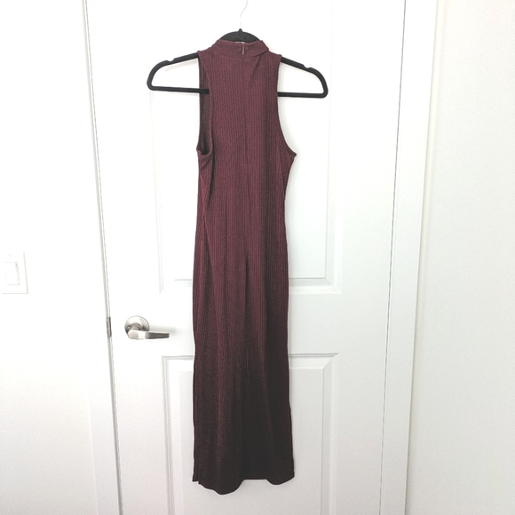 Forever21 Maroon Bodycon Rib Dress - Picture 3 of 6